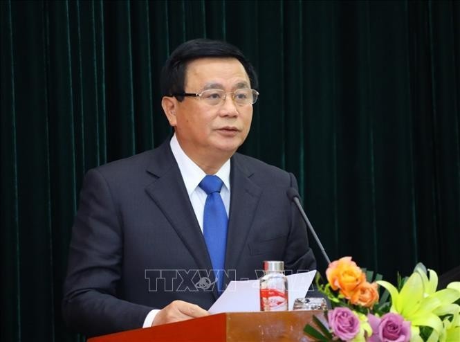 Giám đốc Học viện Chính trị quốc gia Hồ Chí Minh Nguyễn Xuân Thắng. Ảnh: TTXVN