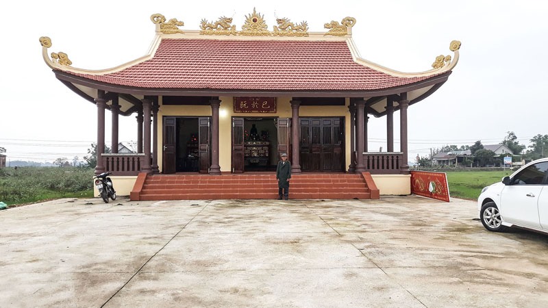 Đền thờ Thái phó Nguyễn Ư Dĩ là nhân vật lịch sử gắn liền với sự nghiệp mở cõi về phía Nam của Chúa Nguyễn Hoàng được khánh thành vào ngày 11/10/2022 tại xã Triệu Giang, Triệu Phong - Ảnh: T.V