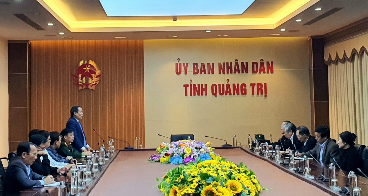 Phó Chủ tịch Thường trực UBND tỉnh Hà Sỹ Đồng đã bày tỏ sự đồng tình cao với chủ trương của cuộc hành quân họp mặt truyền thống về lại chiến trường Trị Thiên - Ảnh: L.N