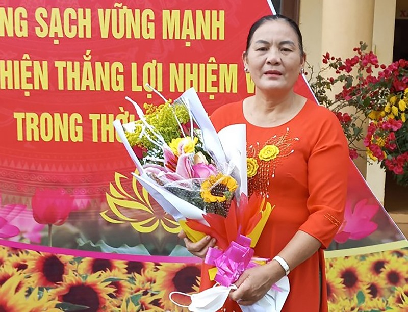 Chị Nguyễn Minh Thu, Chi hội trưởng Chi hội Phụ nữ thôn Tân Trường - Ảnh: T.L