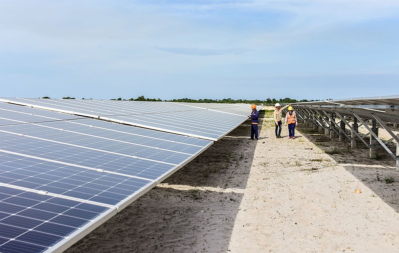 Các dự án năng lượng tái tạo đang phát huy hiệu quả trên địa bàn tỉnh - Ảnh: TRẦN TUYỀN