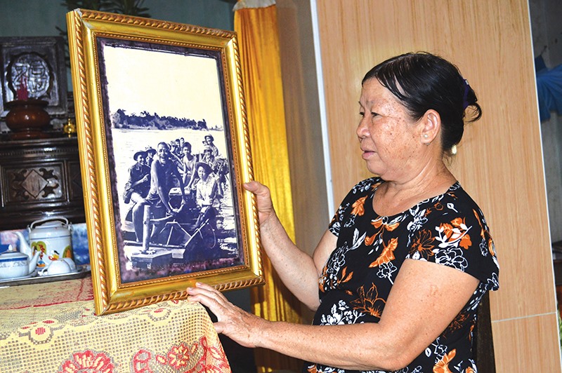 Nữ du kích Nguyễn Thị Thu từng tham gia chèo đò đưa bộ đội tiến vào chiến trường Thành Cổ Quảng Trị mùa hè đỏ lửa năm 1972 - Ảnh: Đ.V