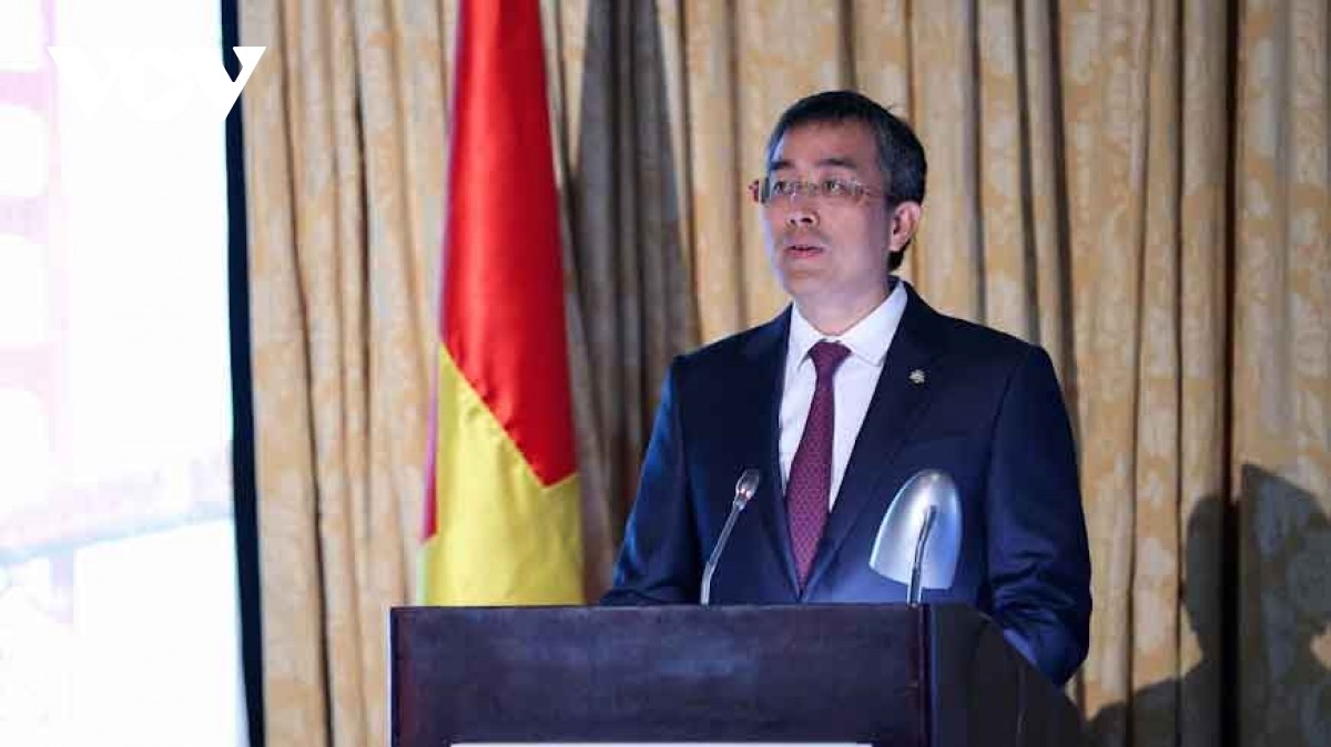 Ông Đặng Ngọc Hòa, Chủ tịch Hội đồng quản trị, Tổng công ty Hàng không Việt Nam (Vietnam Airlines) phát biểu