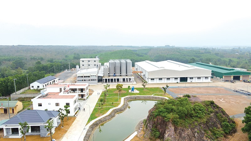 Toàn cảnh Nhà máy bia quốc tế TTC tại Cụm Công nghiệp Cam Tuyền, huyện Cam Lộ chuẩn bị đi vào hoạt động tháng 6/2022 - Ảnh: L.T