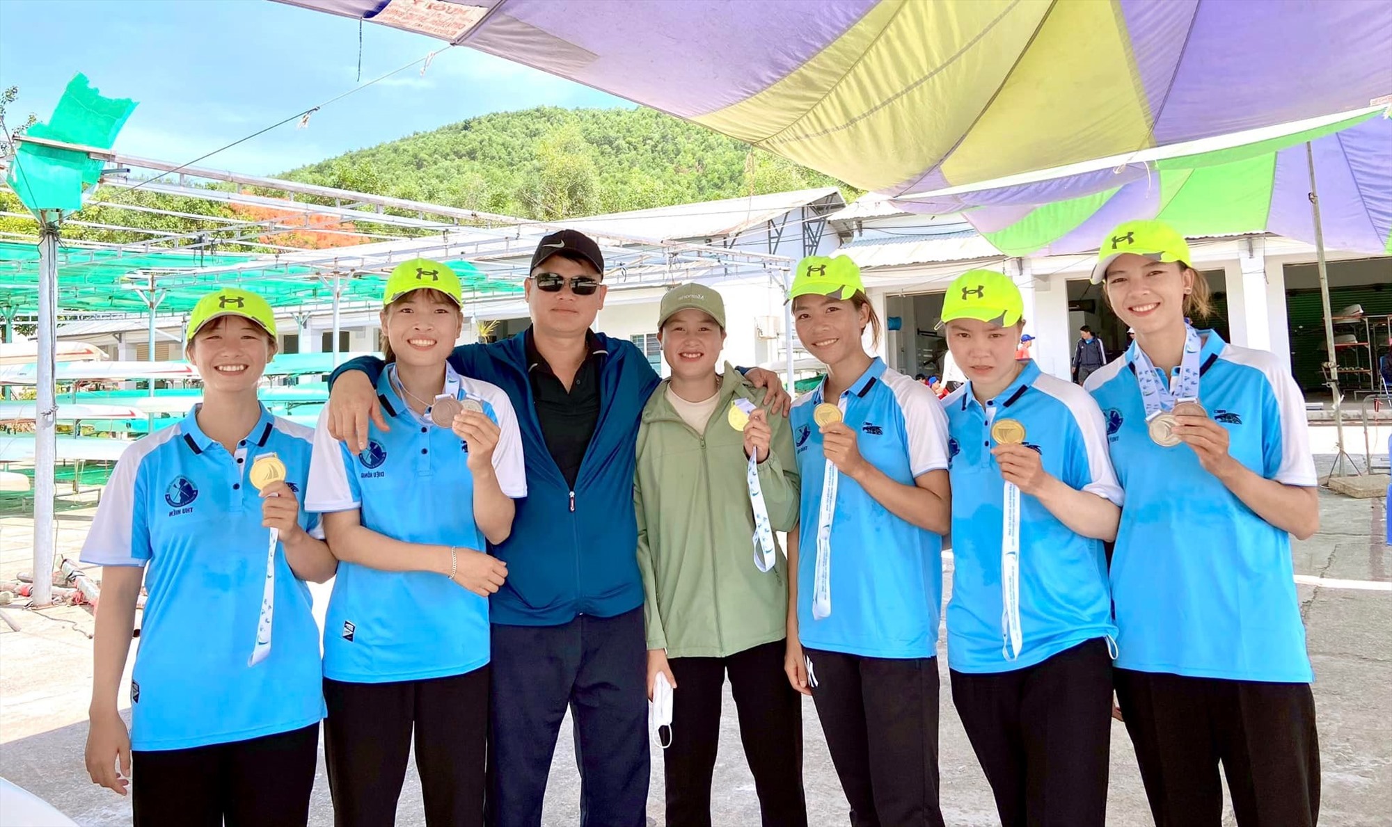 Đội tuyển Rowing Quảng Trị giành được 2 HCV, 4 HCB, 1 HCĐ - Ảnh: TTQT