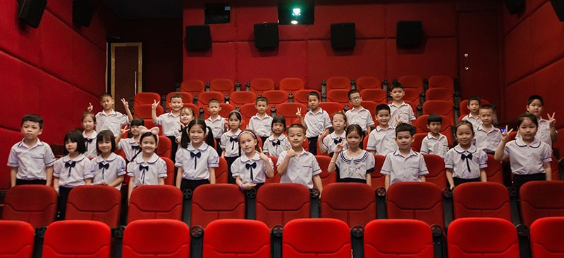 Cinemax Quảng Trị đã trở thành điểm đến yêu thích của nhiều em nhỏ - Ảnh: Q.H