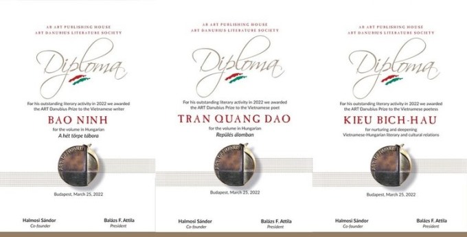 3 nhà văn Việt Nam nhận giải thưởng Nghệ thuật Danube 2022