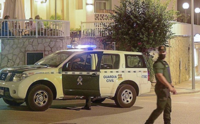 Lực lượng cảnh sát tại Andratx, đảo Mallorca, Tây Ban Nha (ảnh minh họa)