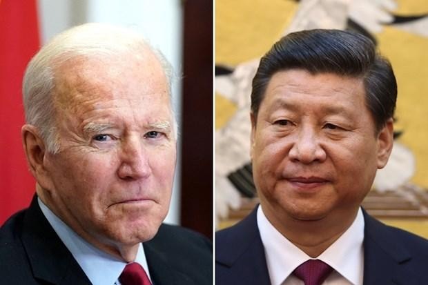 Tổng thống Mỹ Joe Biden (trái) và Chủ tịch Trung Quốc Tập Cận Bình. (Nguồn: Getty Images)