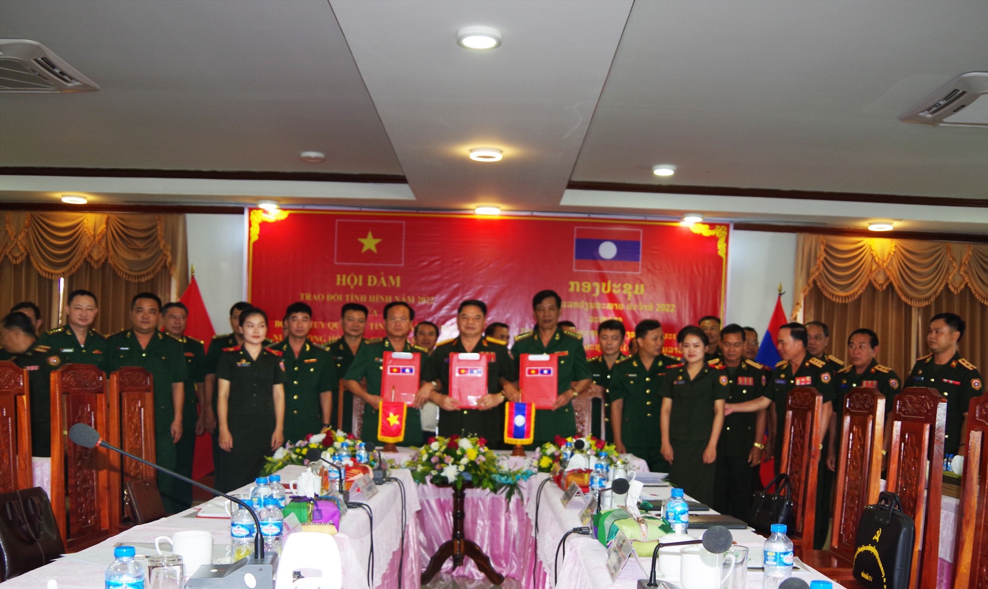 Lực lượng bảo vệ biên giới các tỉnh Quảng Trị,  Quảng Bình và Savannakhet tổ chức Hội đàm thường niên năm 2022 và ký biên bản ghi nhớ