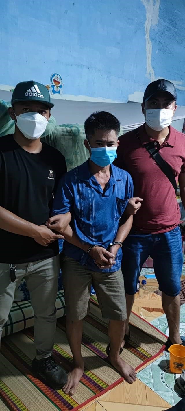 Đối tượng Lương Thanh Hoàng bị bắt giữ tại TP. Hồ Chí Minh -Ảnh: T.N