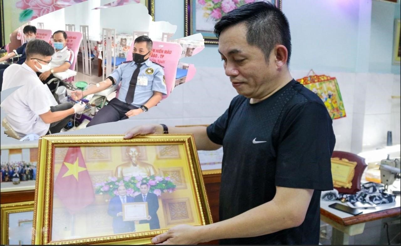 Anh Ngô Văn Dư luôn trân trọng những kỷ niệm trên chặng đường hiến máu tình nguyện