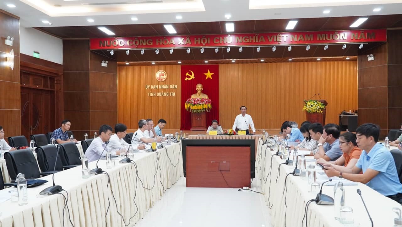 Chủ tịch UBND tỉnh Võ Văn Hưng đề nghị Công ty Cổ phần Tập đoàn BGI phải chứng minh được cơ sở khoa học và điều kiện pháp lý để di dời KCN Nam Đông Hà - Ảnh: T.T