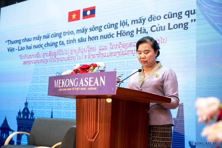 Bà Sonechan Phoutthavong- Tham tán Kinh tế Thương mại, Đại sứ quán Lào tại Việt Nam: Mối quan hệ hợp tác thương mại giữa Lào – Việt Nam là hợp tác đặc biệt.