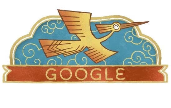 Google Doodle sử dụng hình ảnh chim lạc nhân kỷ niệm Quốc khánh Việt Nam. (Ảnh chụp màn hình)