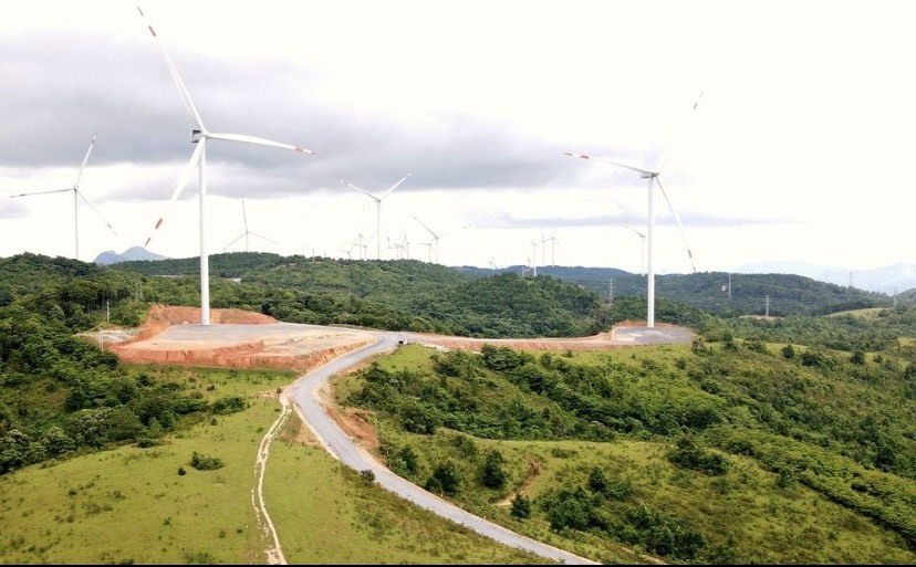 Các dự án điện gió ở miền Tây Quảng Trị đã và đang phát huy hiệu quả - Ảnh: T.T