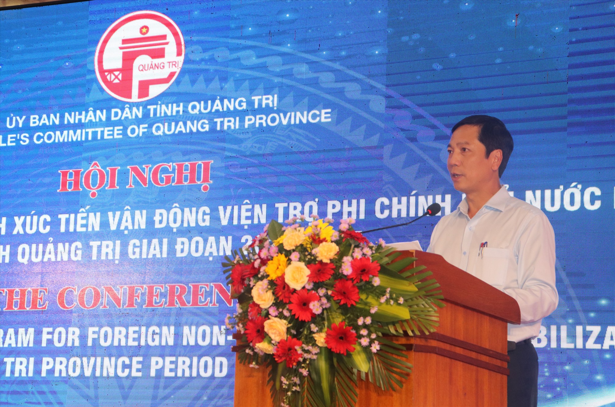Phó Chủ tịch UBND tỉnh Hoàng Nam phát biểu tại hội nghị - Ảnh: T.P