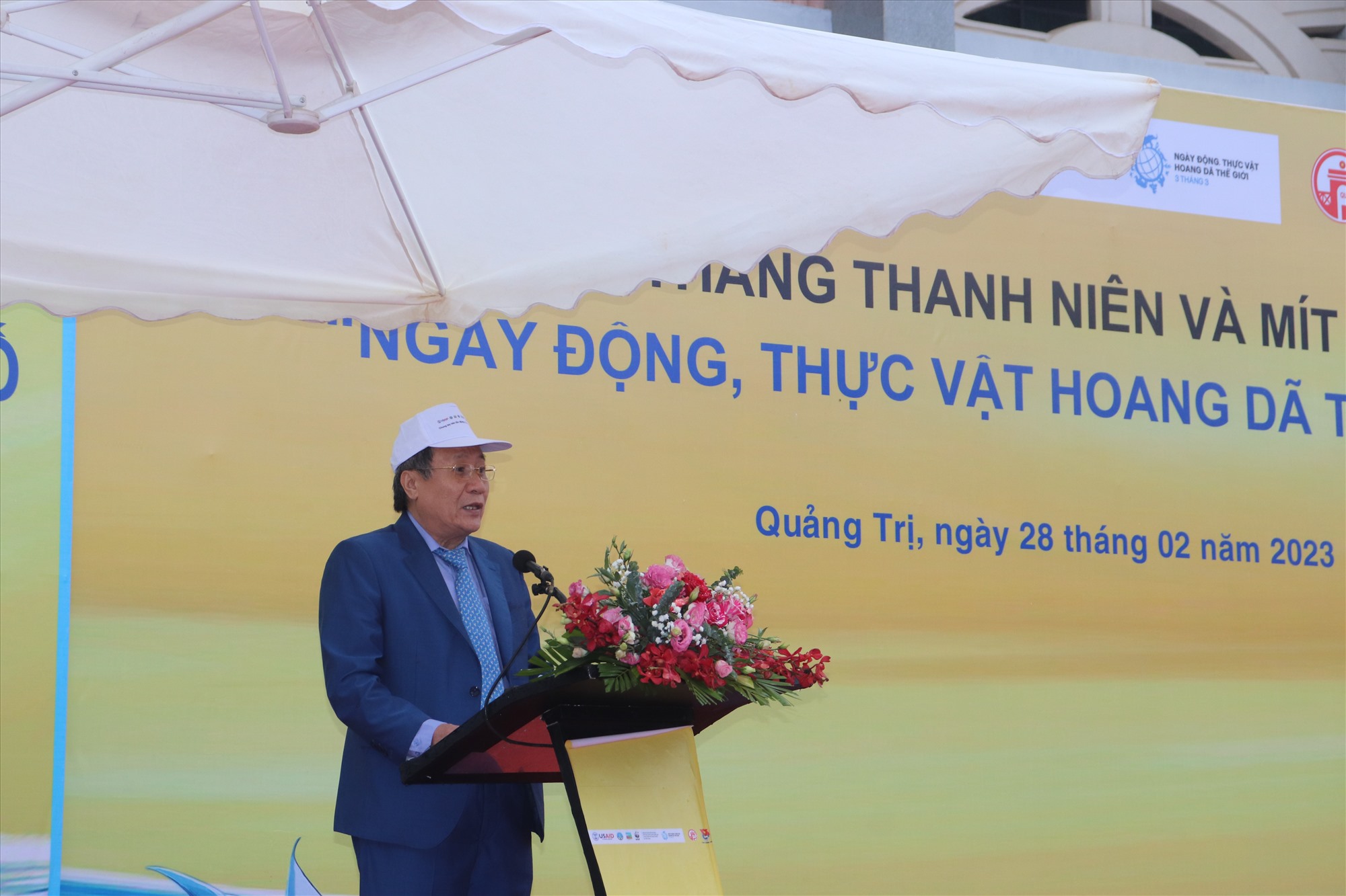 Phó Chủ tịch Thường trực UBND tỉnh Hà Sỹ Đồng phát biểu tại buổi lễ - Ảnh: T.P