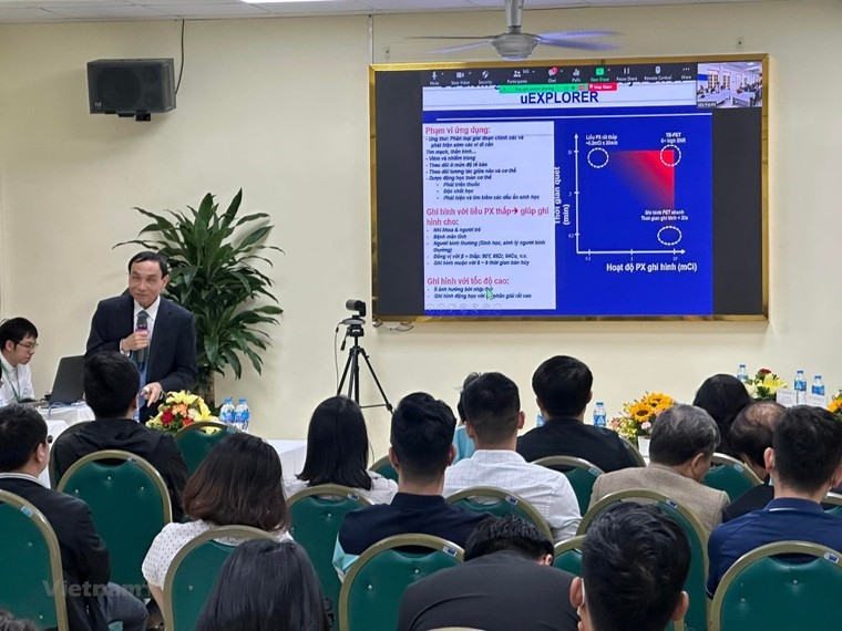 Hội nghị là dịp để các chuyên gia Việt Nam cập nhật nhiều tiến bộ trong chẩn đoán, điều trị ung thư phổi. (Ảnh: T.G/Vietnam+)