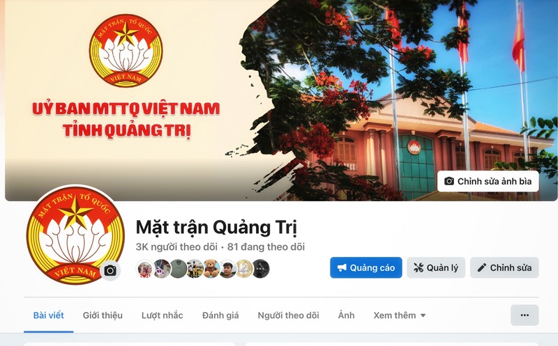 Fanpage Ủy ban MTTQ Việt Nam tỉnh thu hút gần 7.000 lượt truy cập mỗi ngày -Ảnh: P.N
