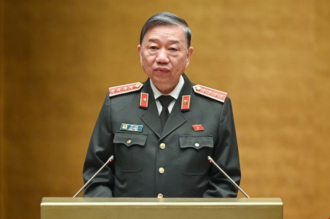 Đại tướng Tô Lâm, Bộ trưởng Bộ Công an. Ảnh: QH
