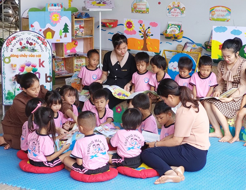 Nâng cao chất lượng giáo dục ở Trường Mầm non Xy, huyện Hướng Hóa - Ảnh: N.T.H