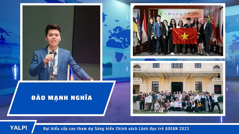 Đào Mạnh Nghĩa tham gia chương trình Sáng kiến Chính sách Lãnh đạo trẻ ASEAN 2023 tại Thái Lan - Ảnh: Q.H