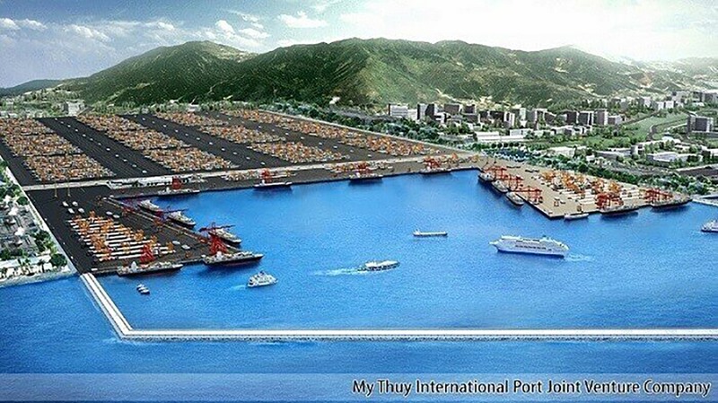 Phối cảnh Khu bến cảng Mỹ Thủy - Ảnh: LÊ MINH