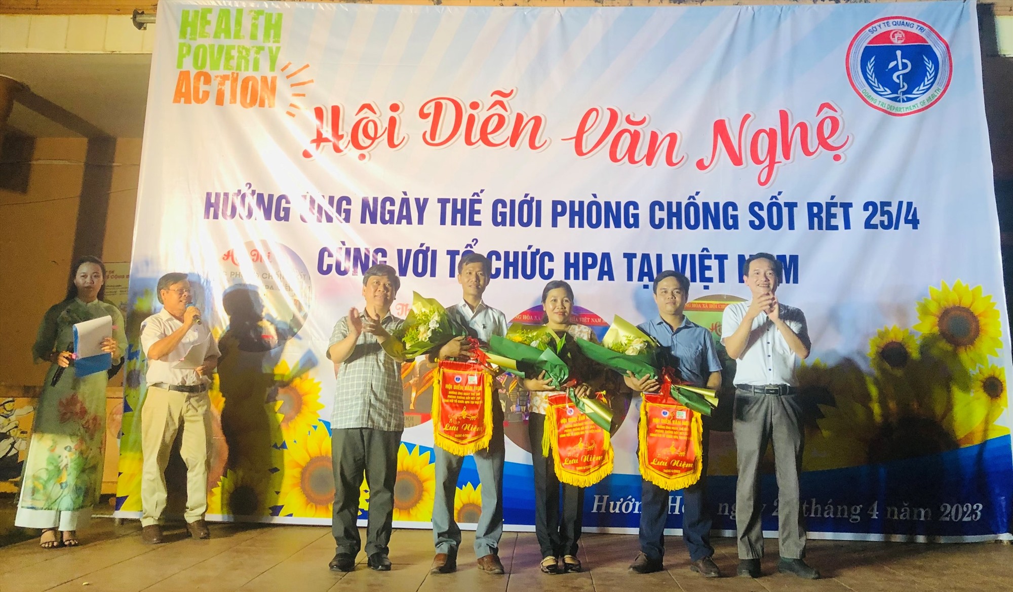 Hội diễn văn nghệ hưởng ứng Ngày Thế giới phòng chống sốt rét 25/4/2023. Ảnh: Trần Văn Don
