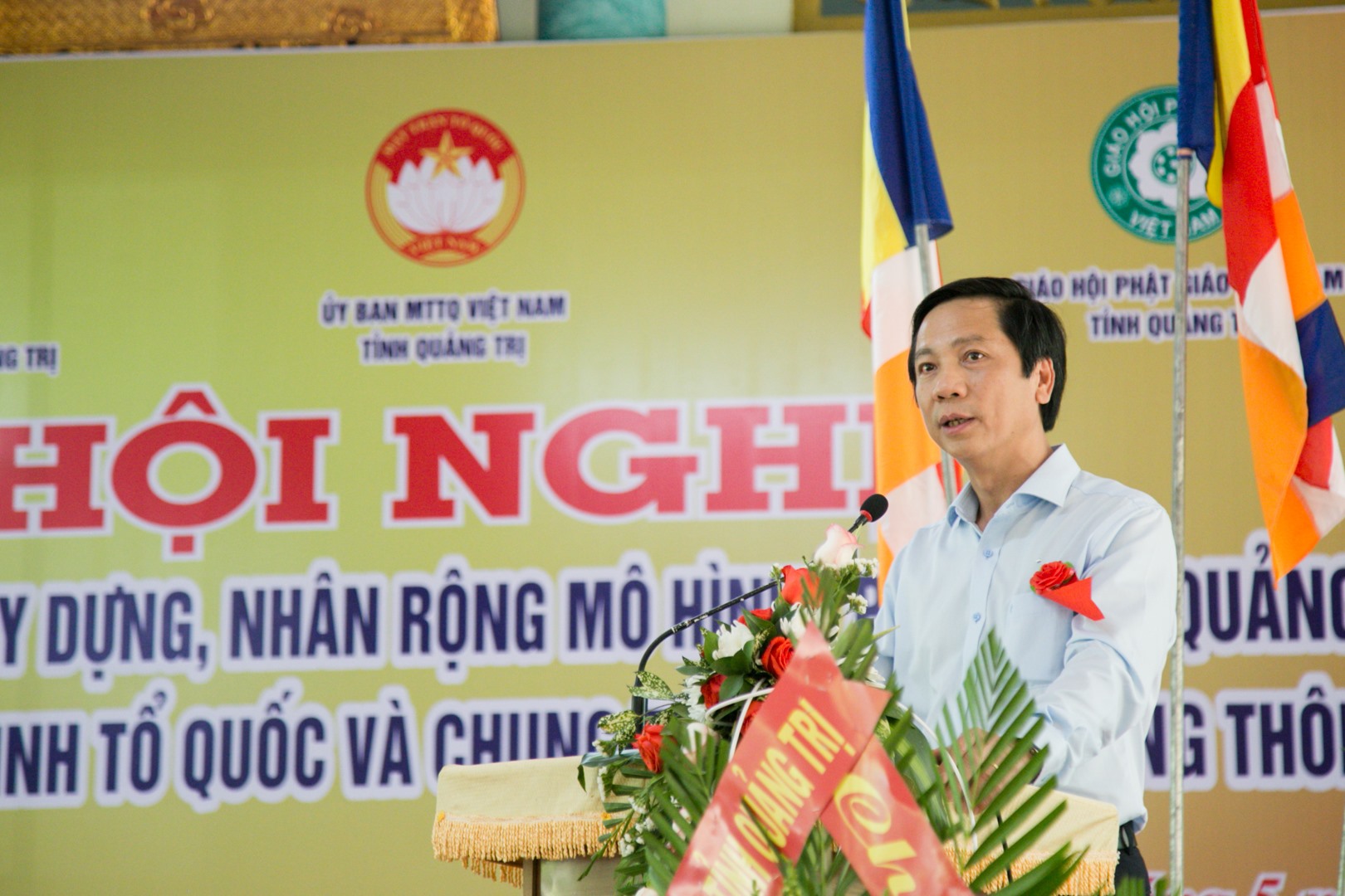 Phó Chủ tịch UBND tỉnh Hoàng Nam phát biểu tại hội nghị - Ảnh: Lê Trường