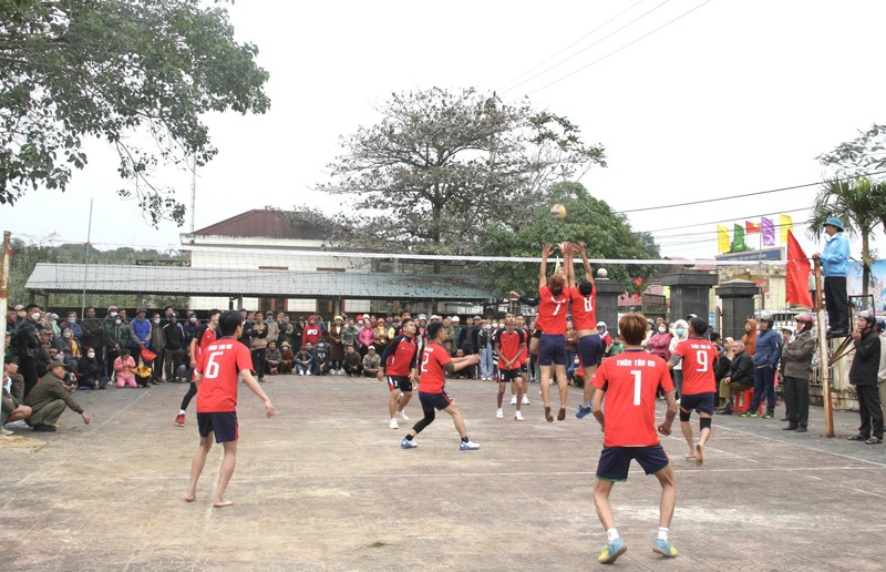 Huyện Vĩnh Linh xác định bóng chuyền là môn thể thao thế mạnh, mũi nhọn của địa phương - Ảnh: MĐ