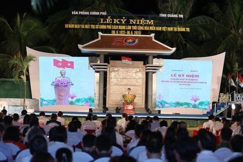 Lễ Kỷ niệm 50 năm ra mắt Trụ sở Chính phủ Cách mạng lâm thời Cộng hòa miền Nam Việt Nam. Ảnh VGP