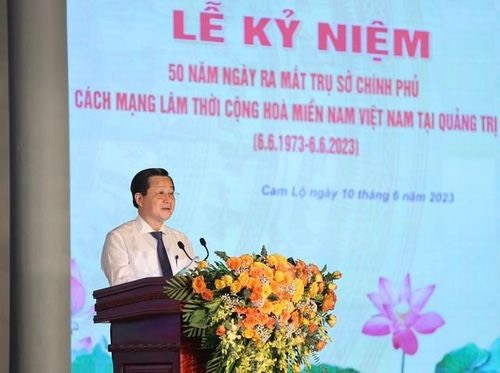 Đồng chí Lê Minh Khái: Đảng bộ, chính quyền và nhân dân Quảng Trị đã đoàn kết một lòng, khắc phục mọi khó khăn, đổi mới sáng tạo, quyết tâm vươn lên và đạt được những thành tựu vượt bậc, toàn diện trên tất cả các lĩnh vực.