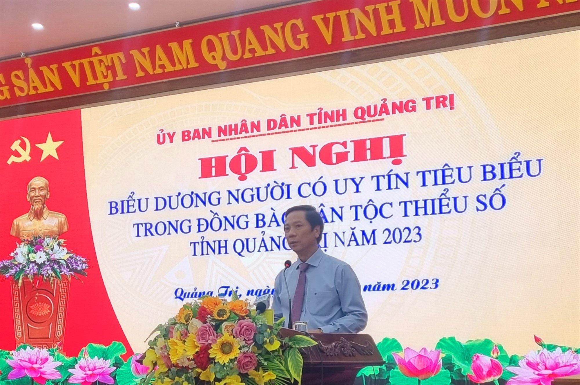 Phó Chủ tịch UBND tỉnh Hoàng Nam phát biểu tại hội nghị - Ảnh: K.S