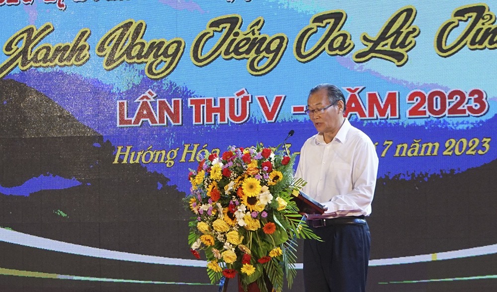 Phó Giám đốc sở VH-TT&DL Nguyễn Huy Hùng, Trưởng ban giám khảo đánh giá chất lượng liên hoan