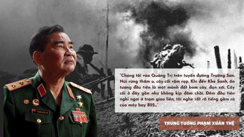 Trung tướng Phạm Xuân Thệ và những ký ức về Khe Sanh - Ảnh: NVCC