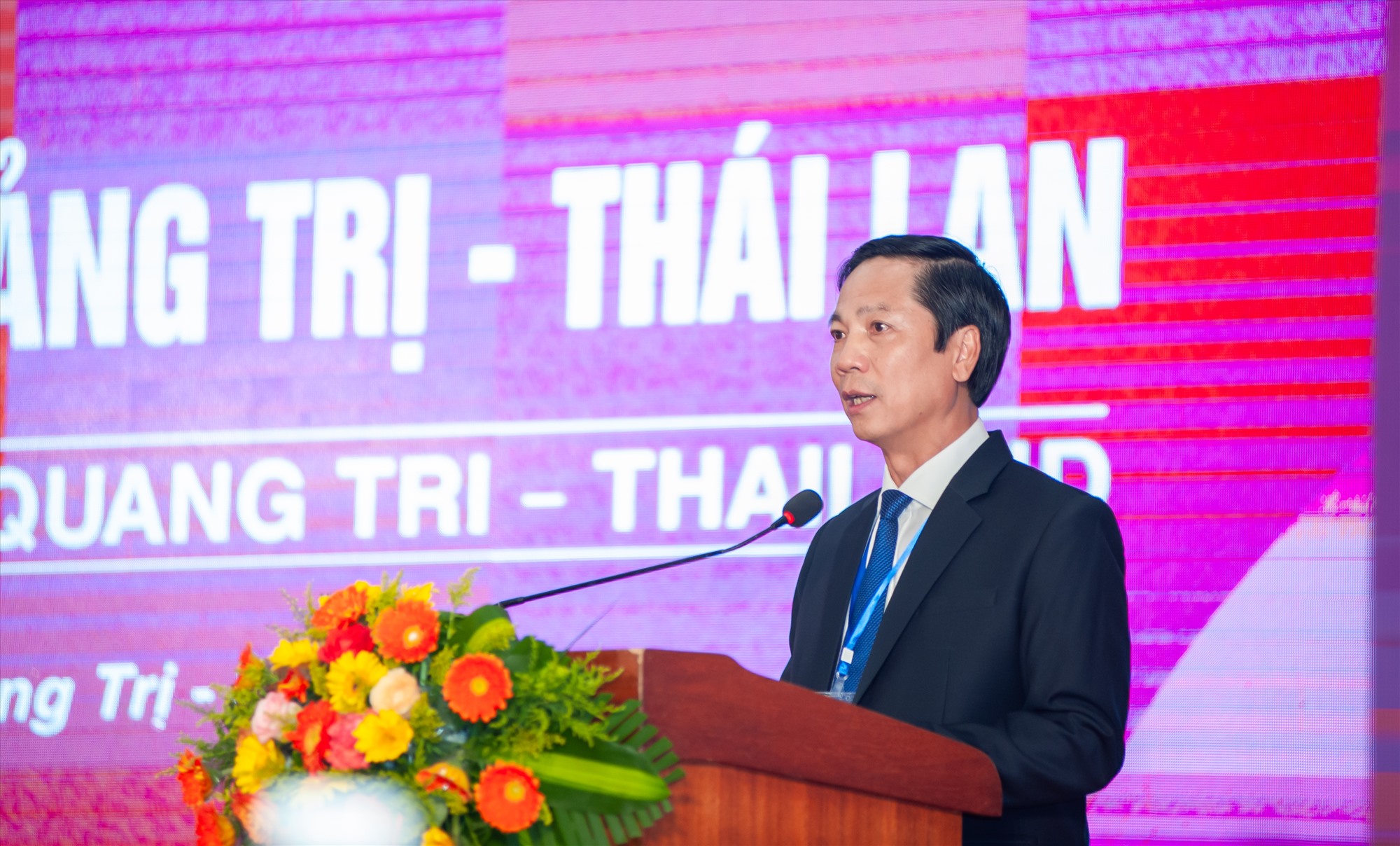 Phó Chủ tịch UBND tỉnh Hoàng Nam phát biểu tại chương trình - Ảnh: Trần Tuyền