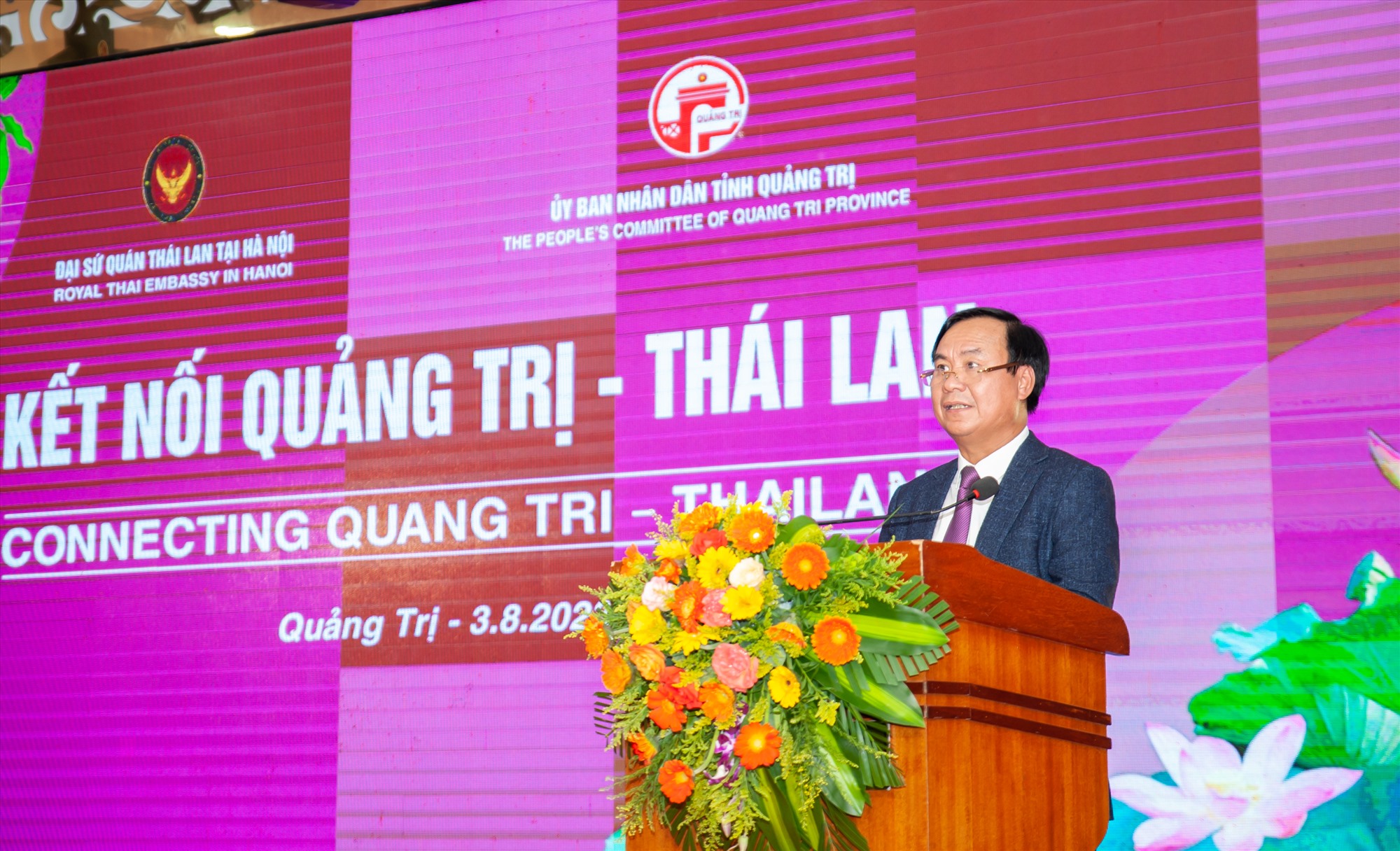 Lễ ký kết biên bản ghi nhớ hợp tác giữa Sở Ngoại vụ tỉnh Quảng Trị với Hiệp hội Doanh nghiệp Thái Lan tại Việt Nam - Ảnh: Trần Tuyền