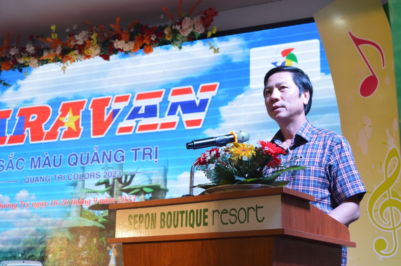 Phó Chủ tịch UBND tỉnh Hoàng Nam phát biểu tại hội thảo - Ảnh: ĐV