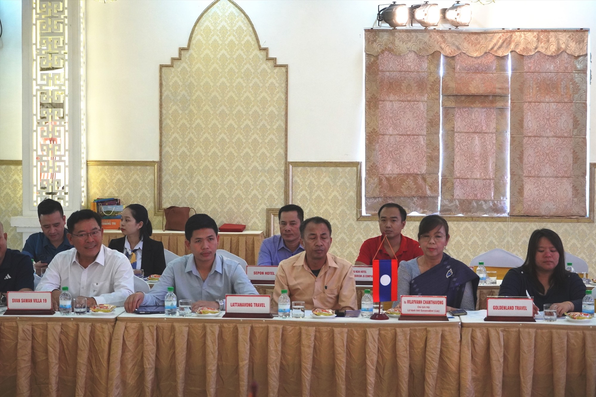 Đoàn đại biểu tỉnh Savannakhet, Lào dự hội thảo - Ảnh: ĐV