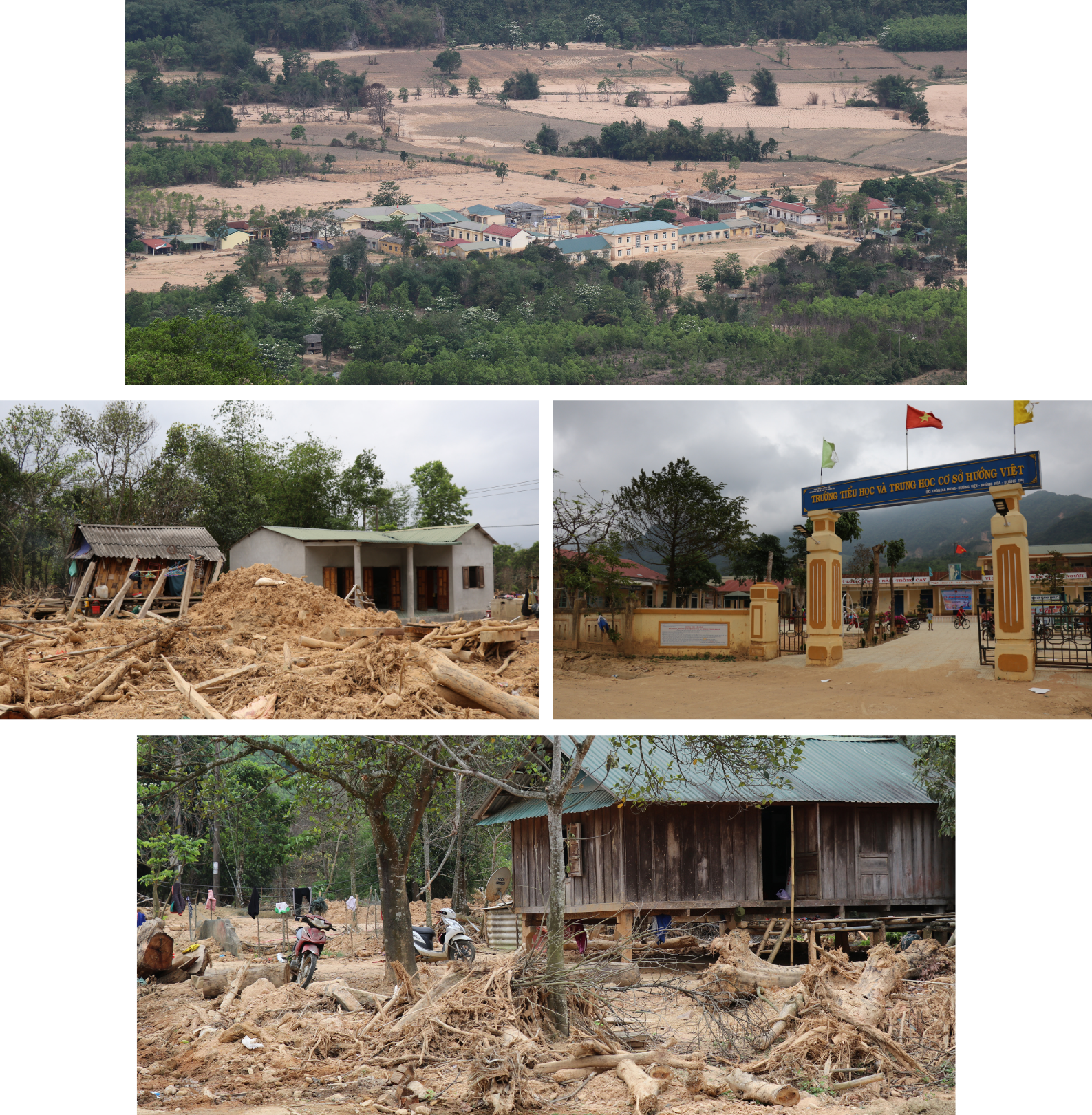 Một số hình ảnh tại xã Hướng Việt sau đợt sạt lở vào tháng 10/2020.
