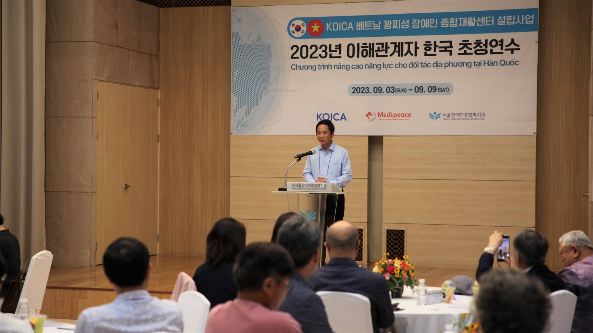Phó Chủ tịch UBND tỉnh Hoàng Nam khẳng định, các dự án do Hàn Quốc tài trợ triển khai trên địa bàn Quảng Trị đều phát huy hiệu quả tốt trên nhiều mặt - Ảnh: Văn Biên