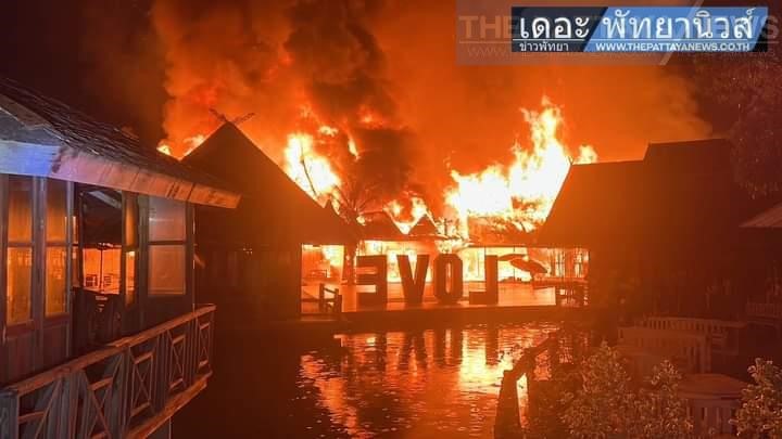 Hỏa hoạn đã gây thiệt hại nghiêm trọng. Ảnh: thepattayanews.com