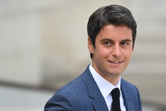 Tân Thủ tướng Pháp Gabriel Attal. Ảnh: AFP