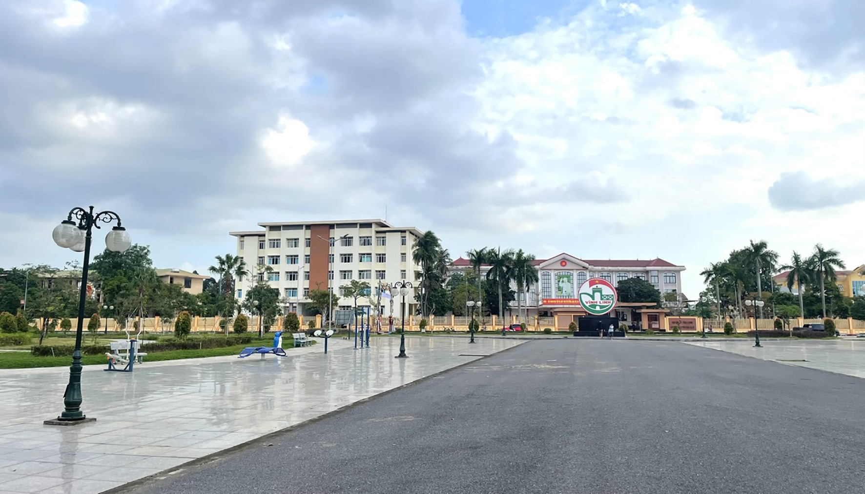 Thị trấn Hồ Xá, huyện Vĩnh Linh ngày càng đổi mới -Ảnh: N.Đ