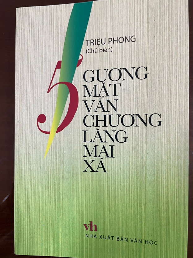 Bìa tập sách “5 gương mặt văn chương làng Mai Xá”