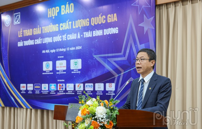 Ông Lê Xuân Định, Thứ trưởng Bộ Khoa học và Công nghệ, Chủ tịch Hội đồng Giải thưởng Chất lượng Quốc gia.