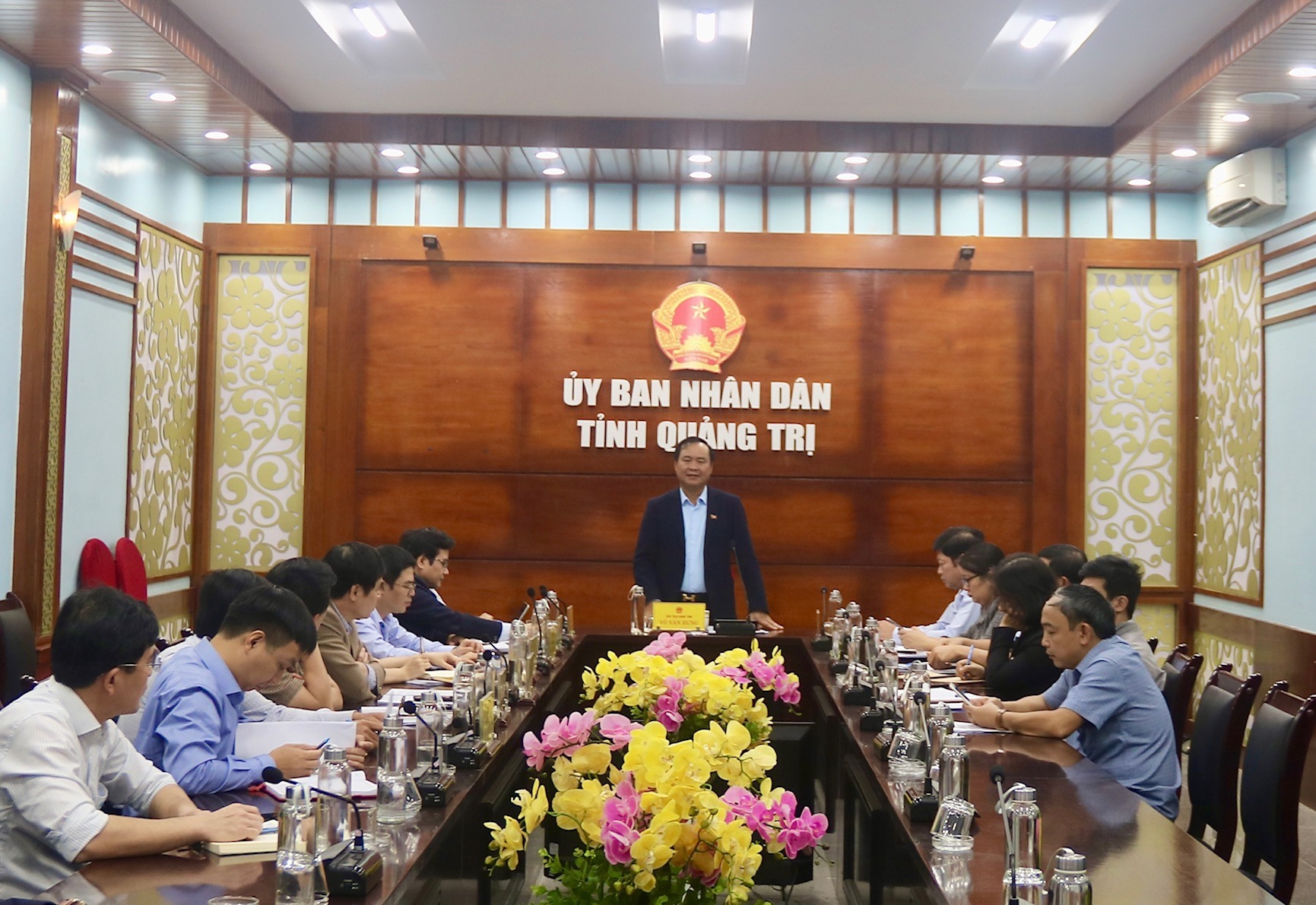 Chủ tịch UBND tỉnh Võ Văn Hưng yêu cầu UBND TP. Đông Hà đẩy nhanh tiến độ lập quy hoạch phân khu, quy hoạch chi tiết - Ảnh: N.B