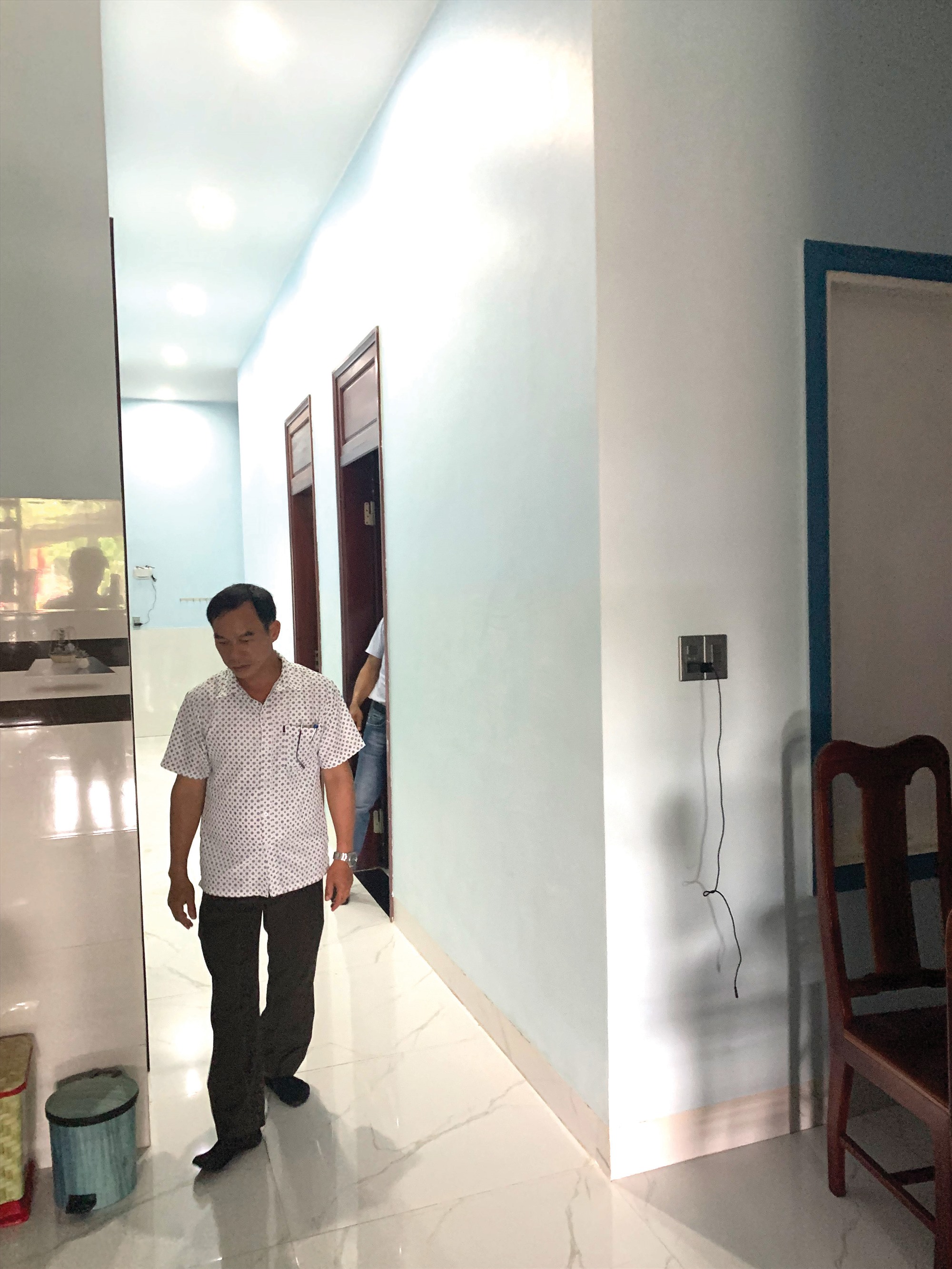 Ngôi nhà của ông Võ Đăng Lập ở thôn An Nha, xã Gio An đang được xây dựng thành homestay để đón khách du lịch