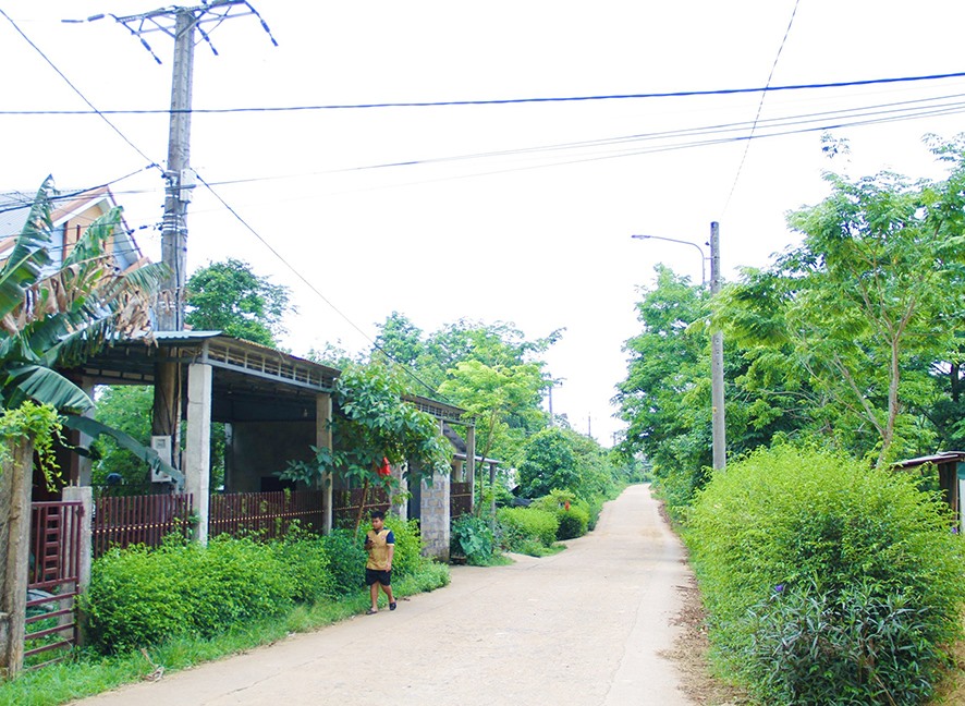 Hạ tầng giao thông, điện được đầu tư phục vụ đời sống người dân xã Linh Trường, huyện Gio Linh -Ảnh: D.C